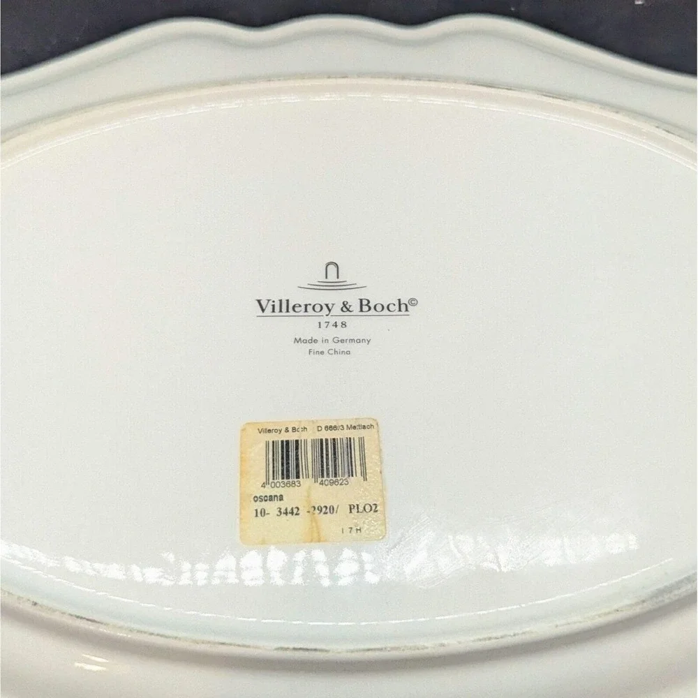 Vintage Villeroy & Boch Toscana Floral Large Oval Serving Platter 14
